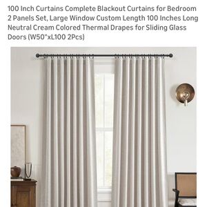 ☀️🌴NWT Blackout Curtains 100 Length